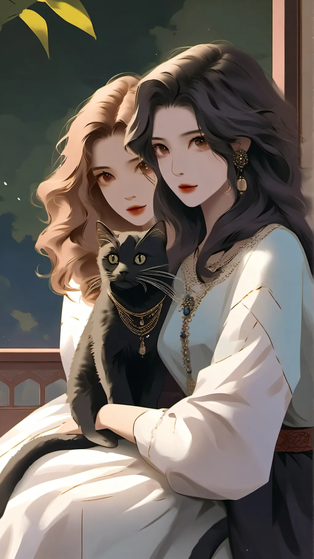 ai character: cute cat background