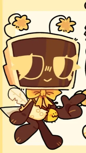 ai character: -`bee vee`- :D.    background