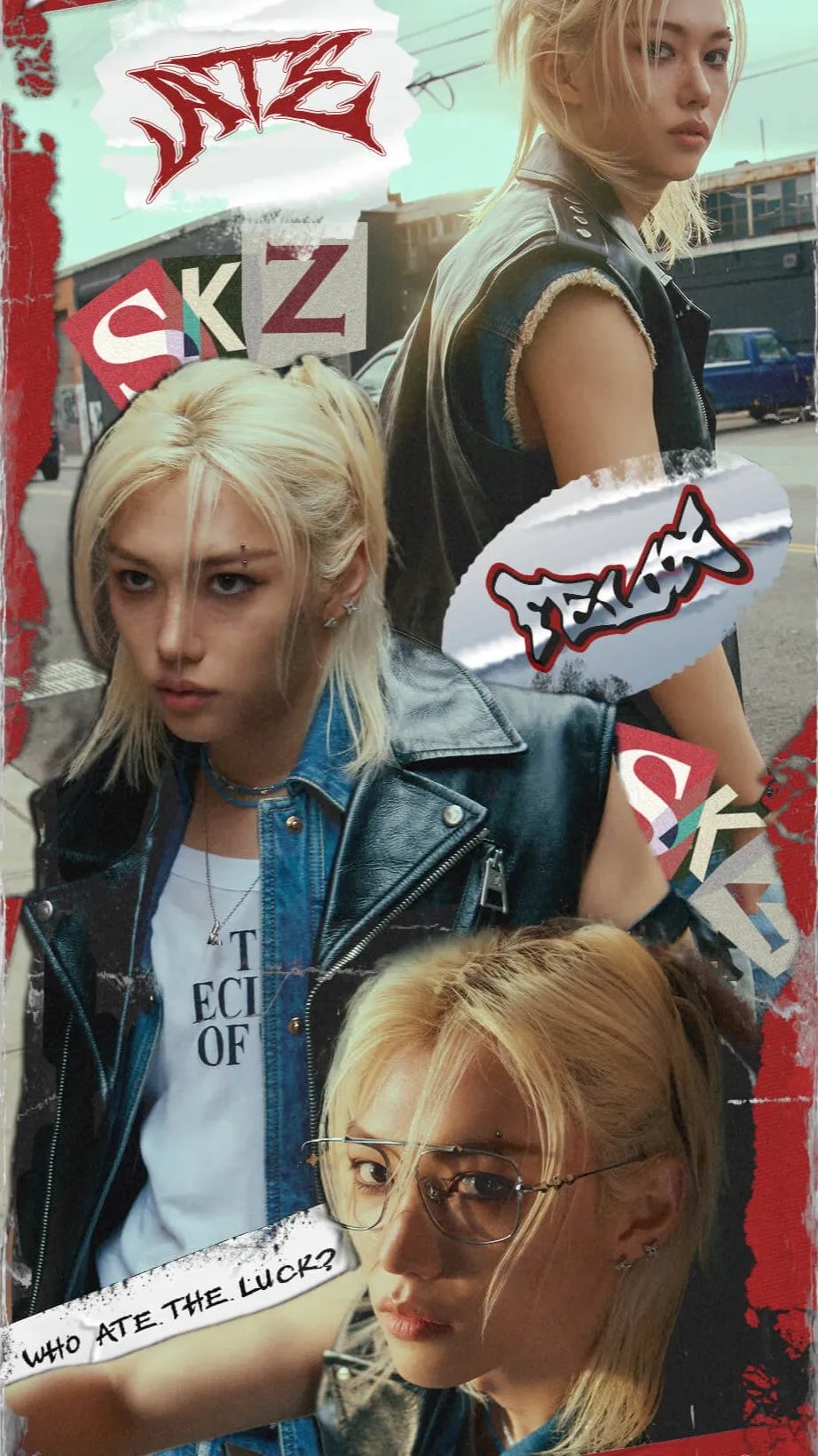 ai character: STRAYKIDS love you background