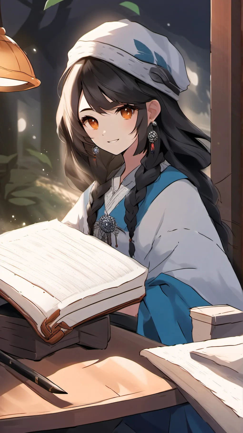 ai character: Homework Solver background