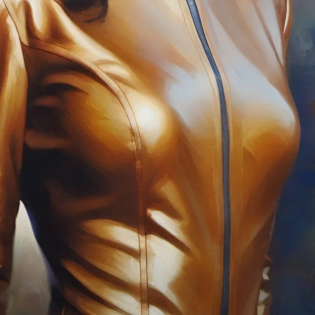 chat with ai character: Latex suit