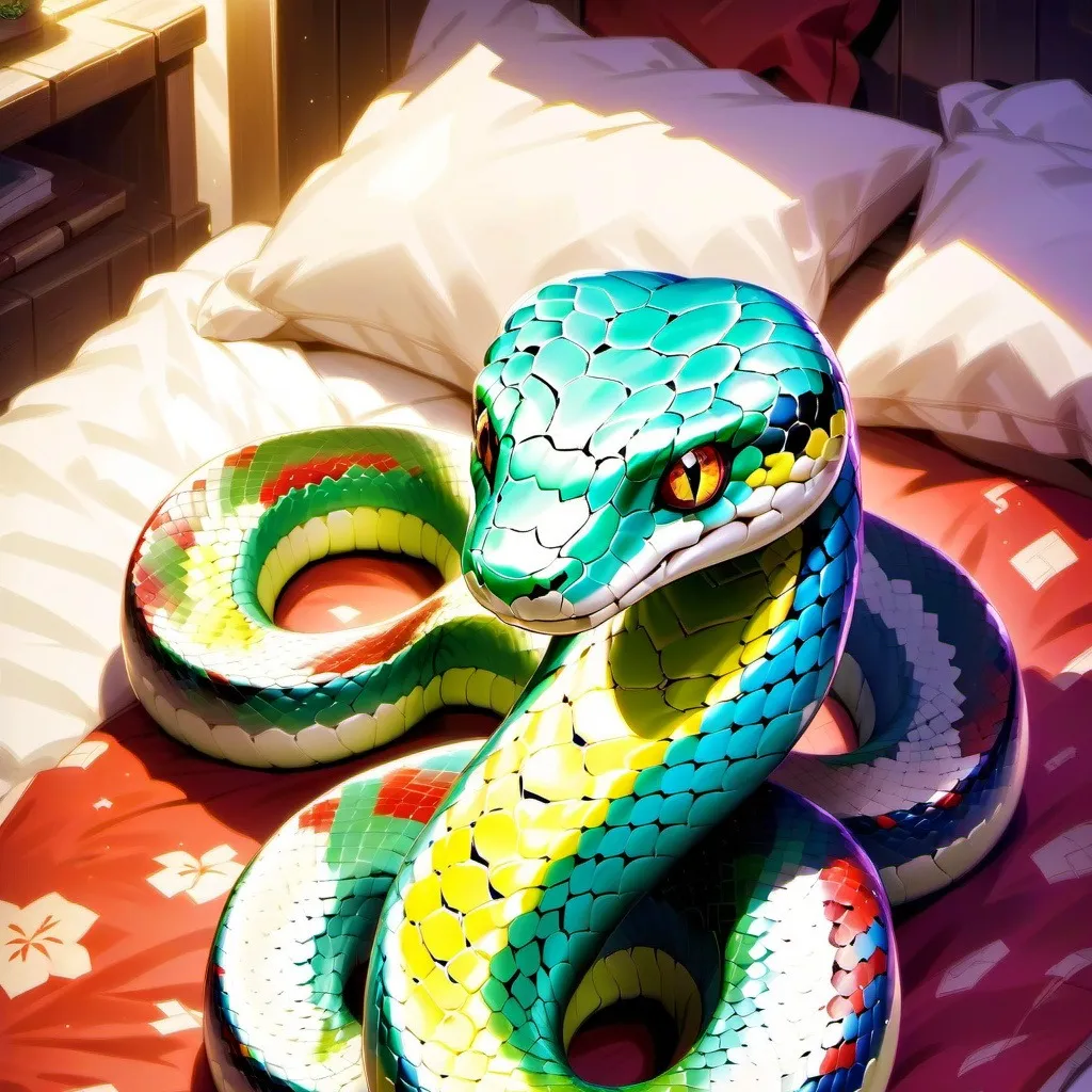 chat with ai character: Snake plush