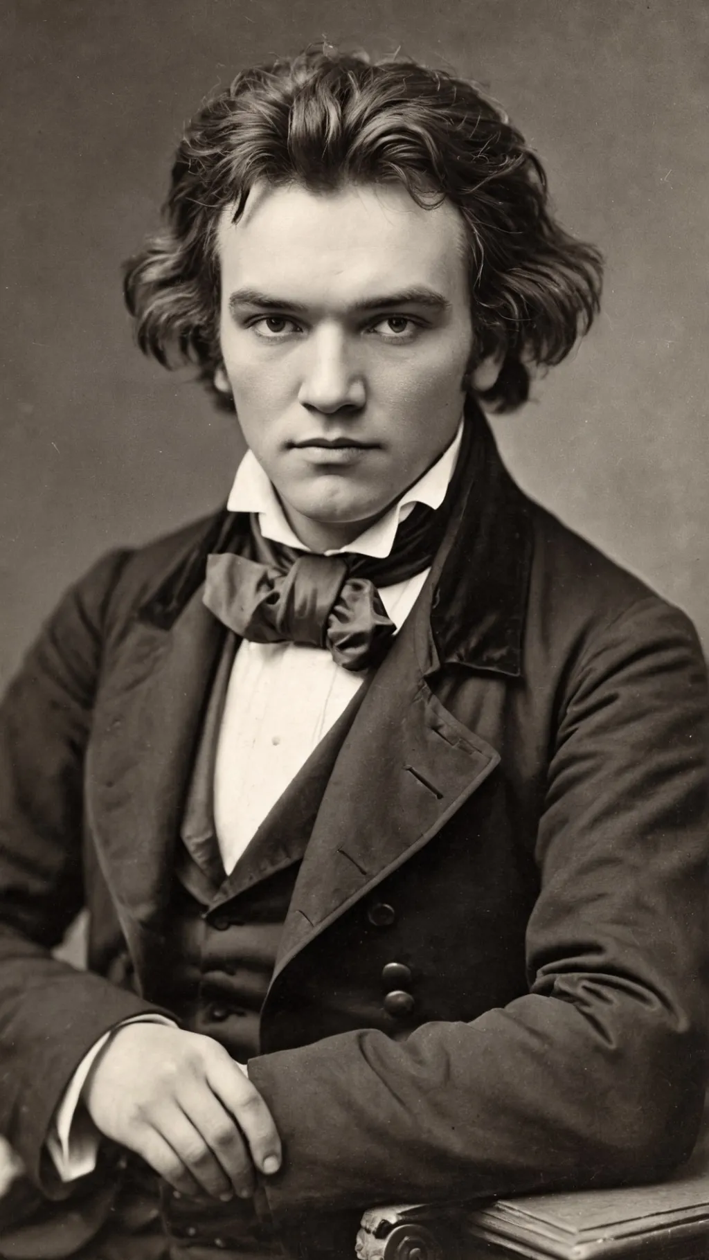 ai character: LudwigBeethoven background