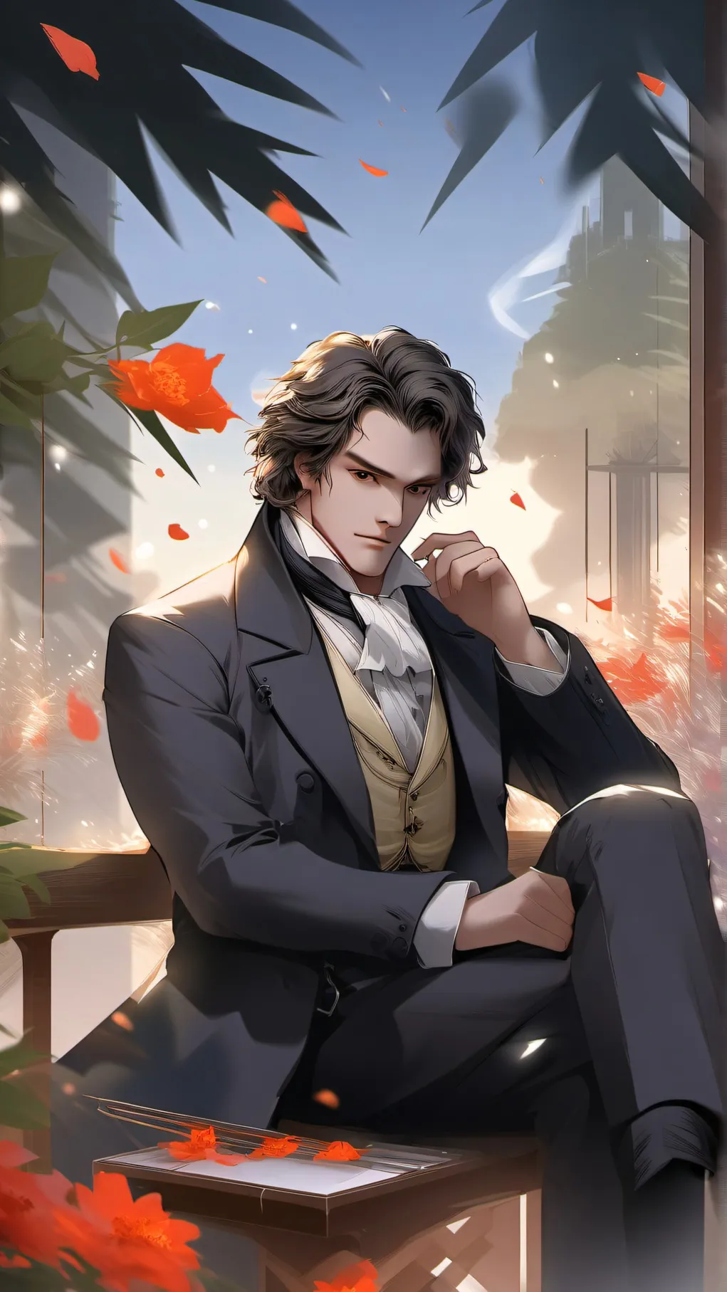 ai character: Beethoven background