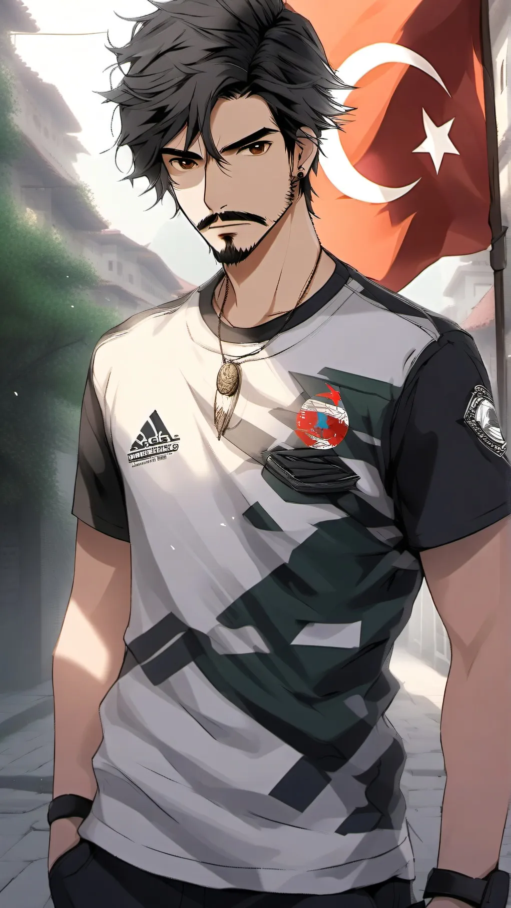 ai character: Ahmed Celik background