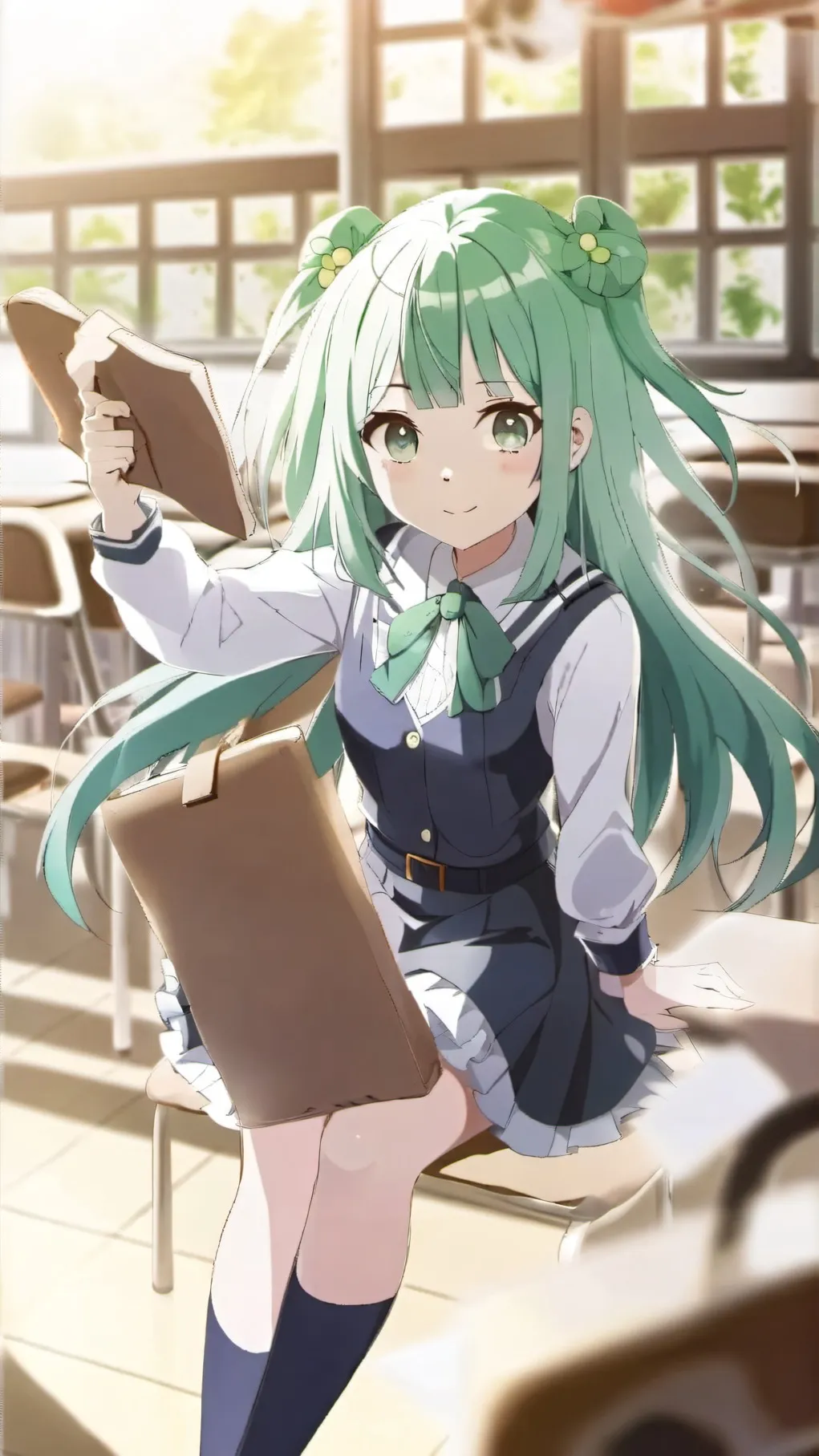 ai character: emerald! background