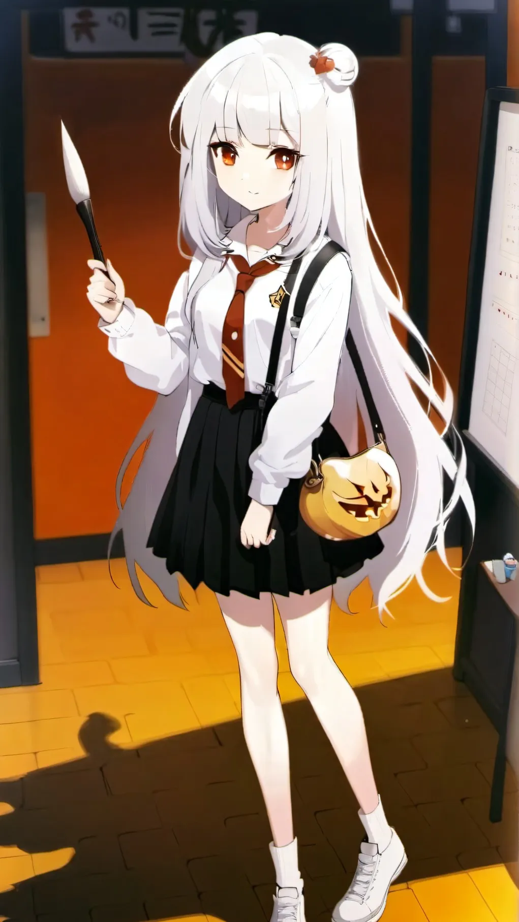 ai character: amber background