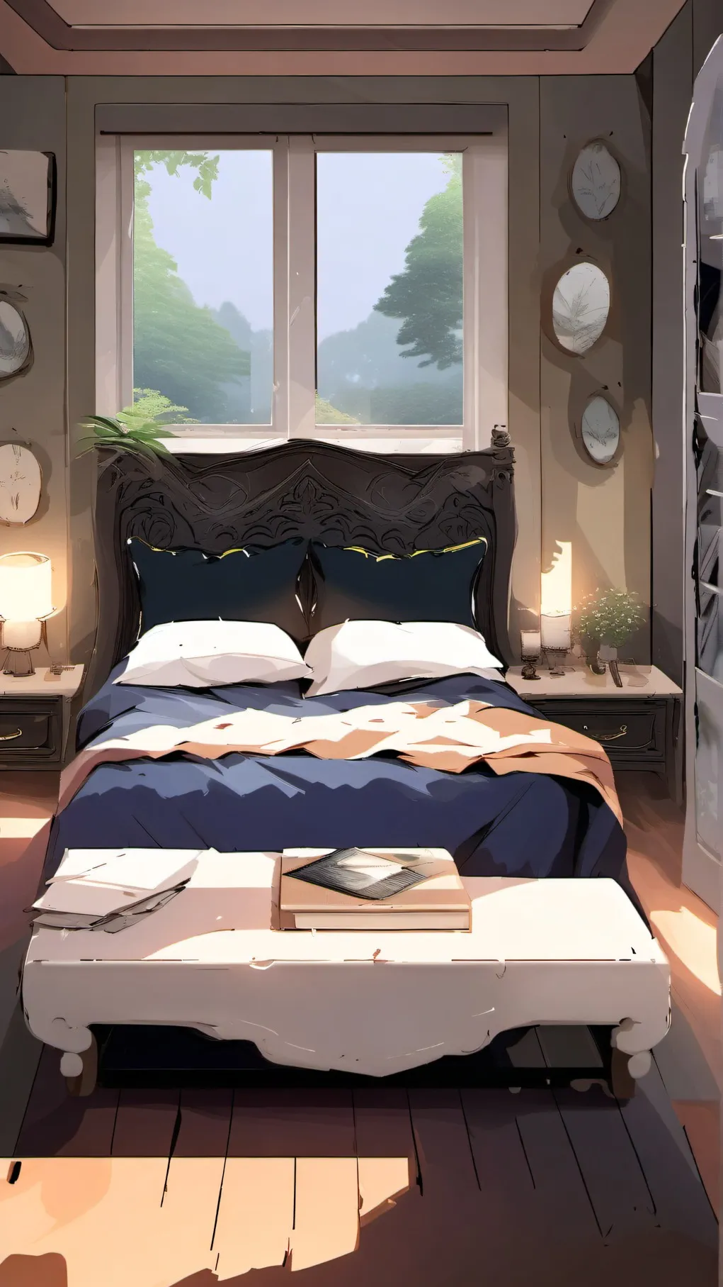 ai character: sleepover background