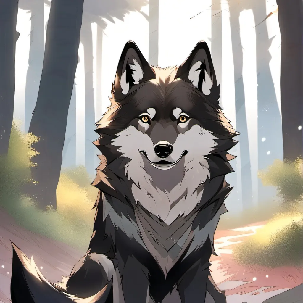 chat with ai character: small wolfey 