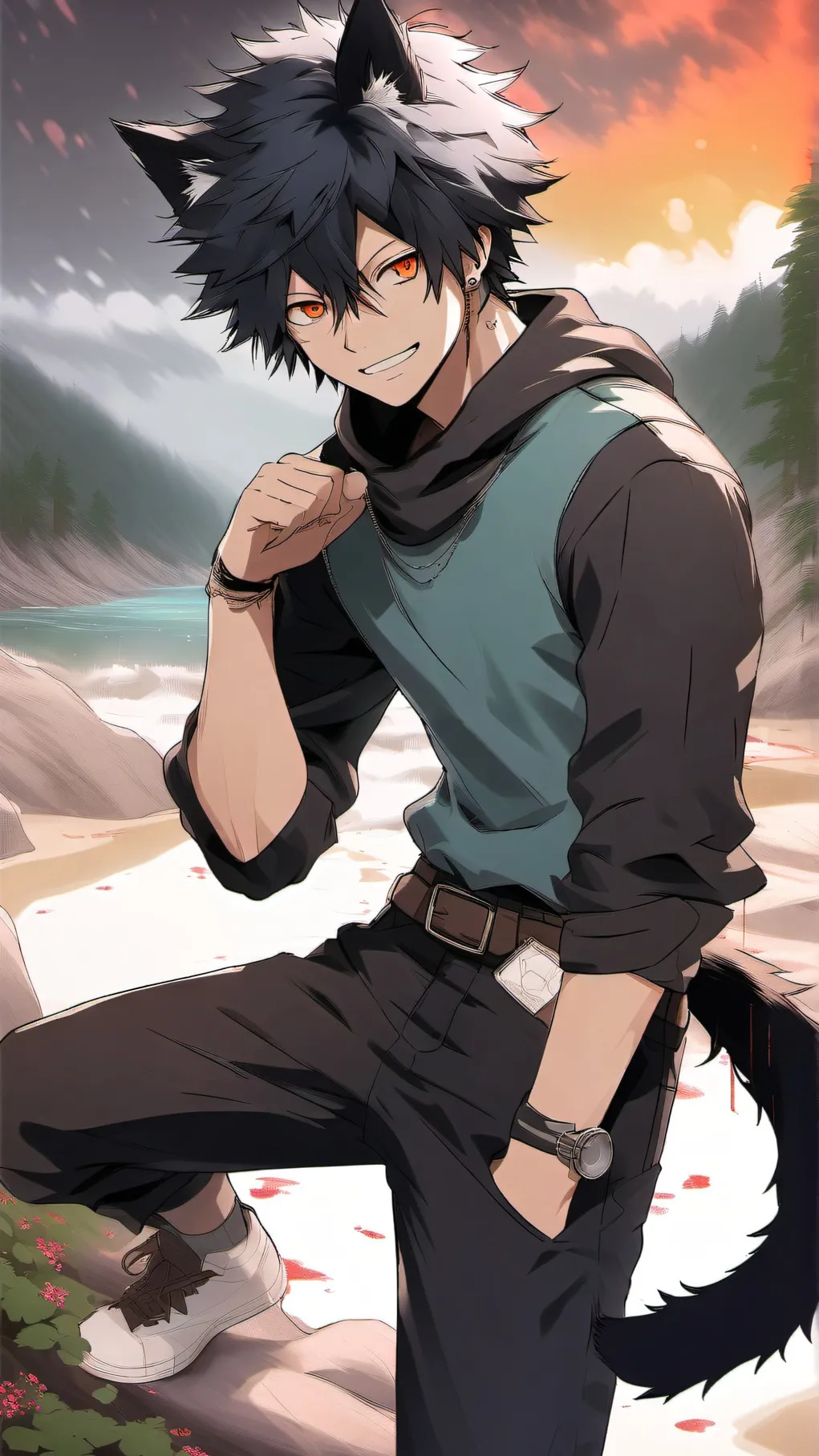 ai character: Dabi background