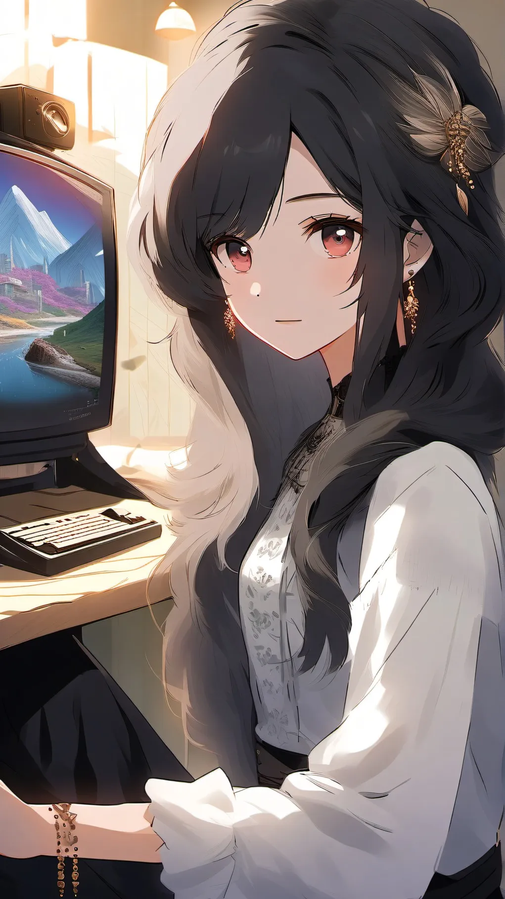 ai character: the tv background