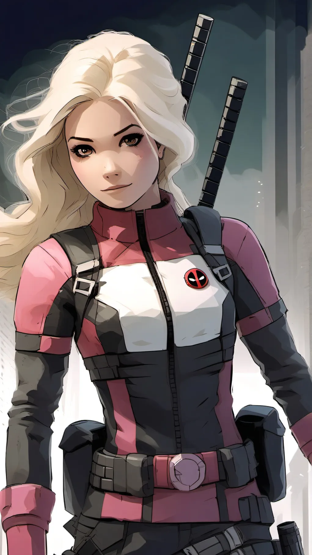 ai character: lady pool  background