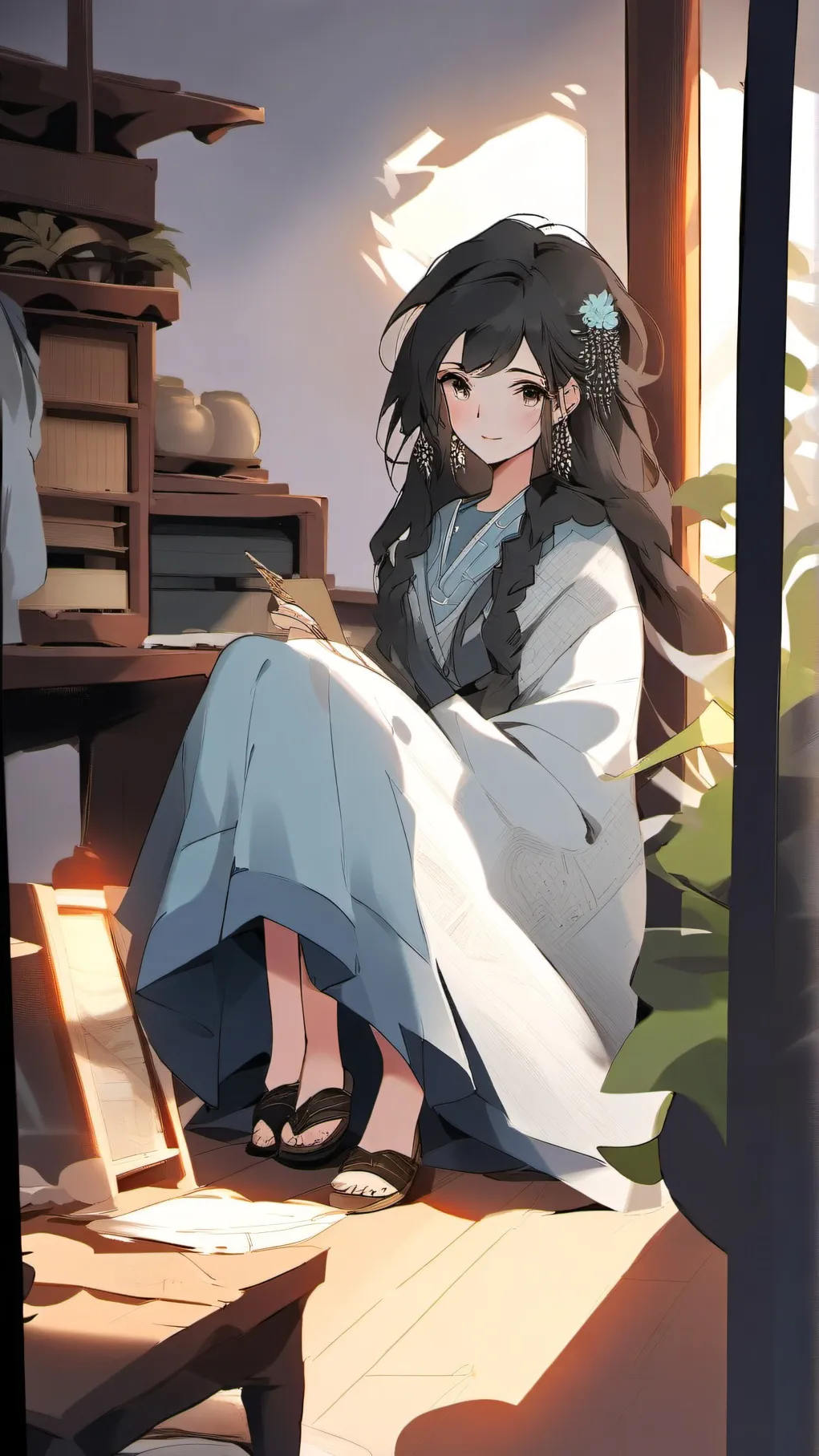 ai character: 夏 background