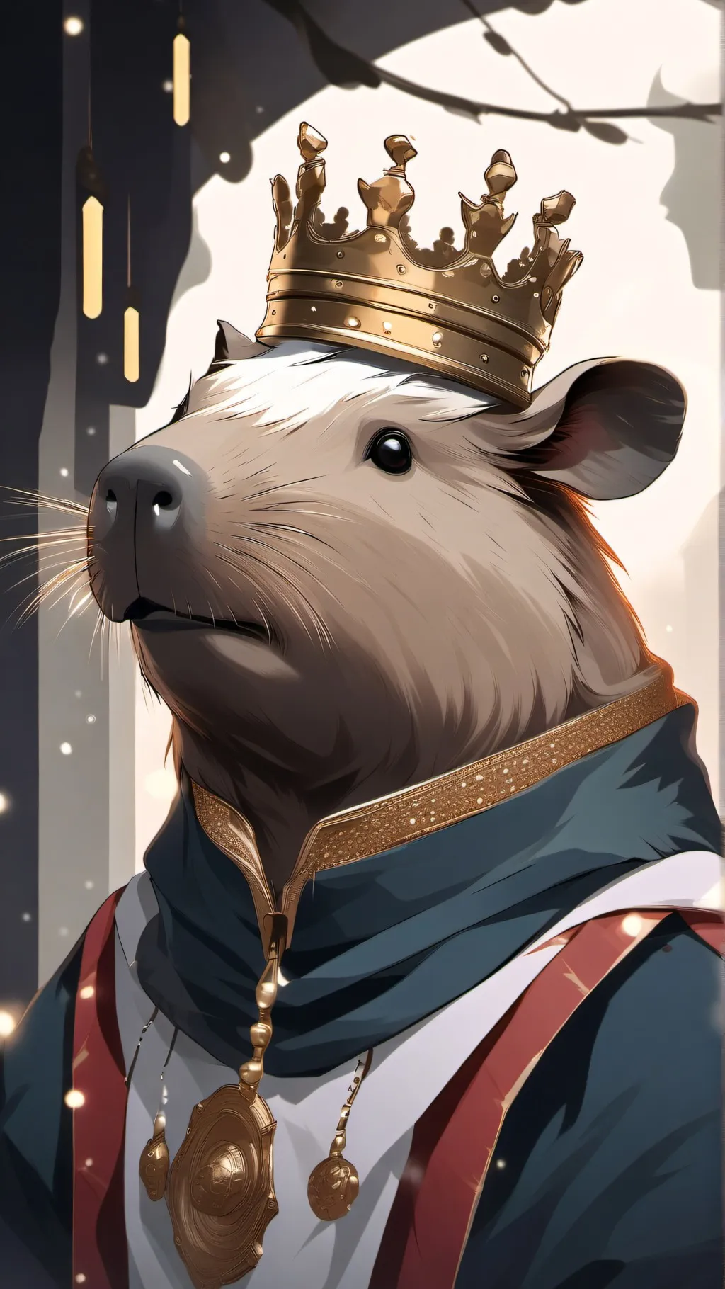 ai character: capyking background