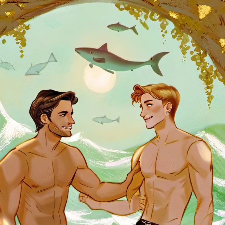 chat with ai character: Stucky mermen au