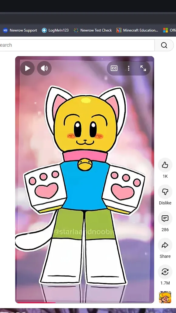 ai character: noob\cat background