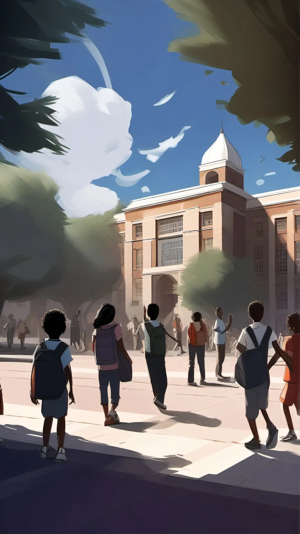 ai character: OLD 1903 school background