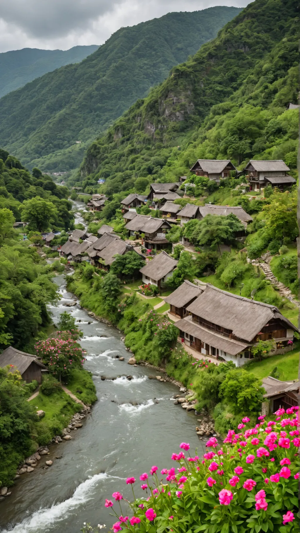 ai character: Village background