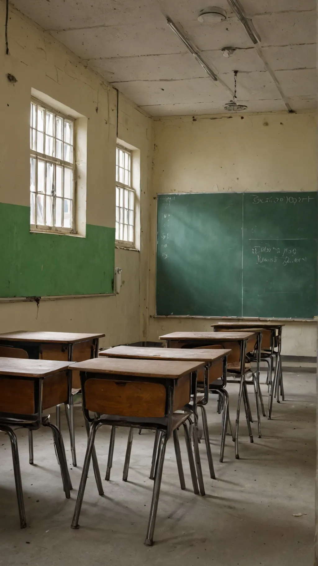 ai character: RidgeVood School! background