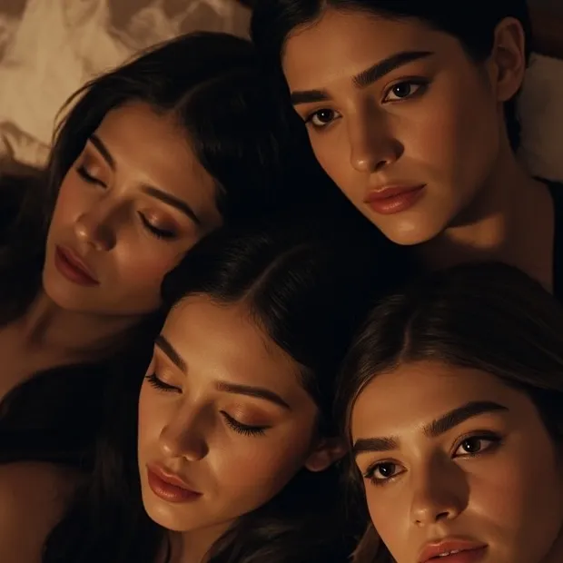 chat with ai character: Girls sleepover