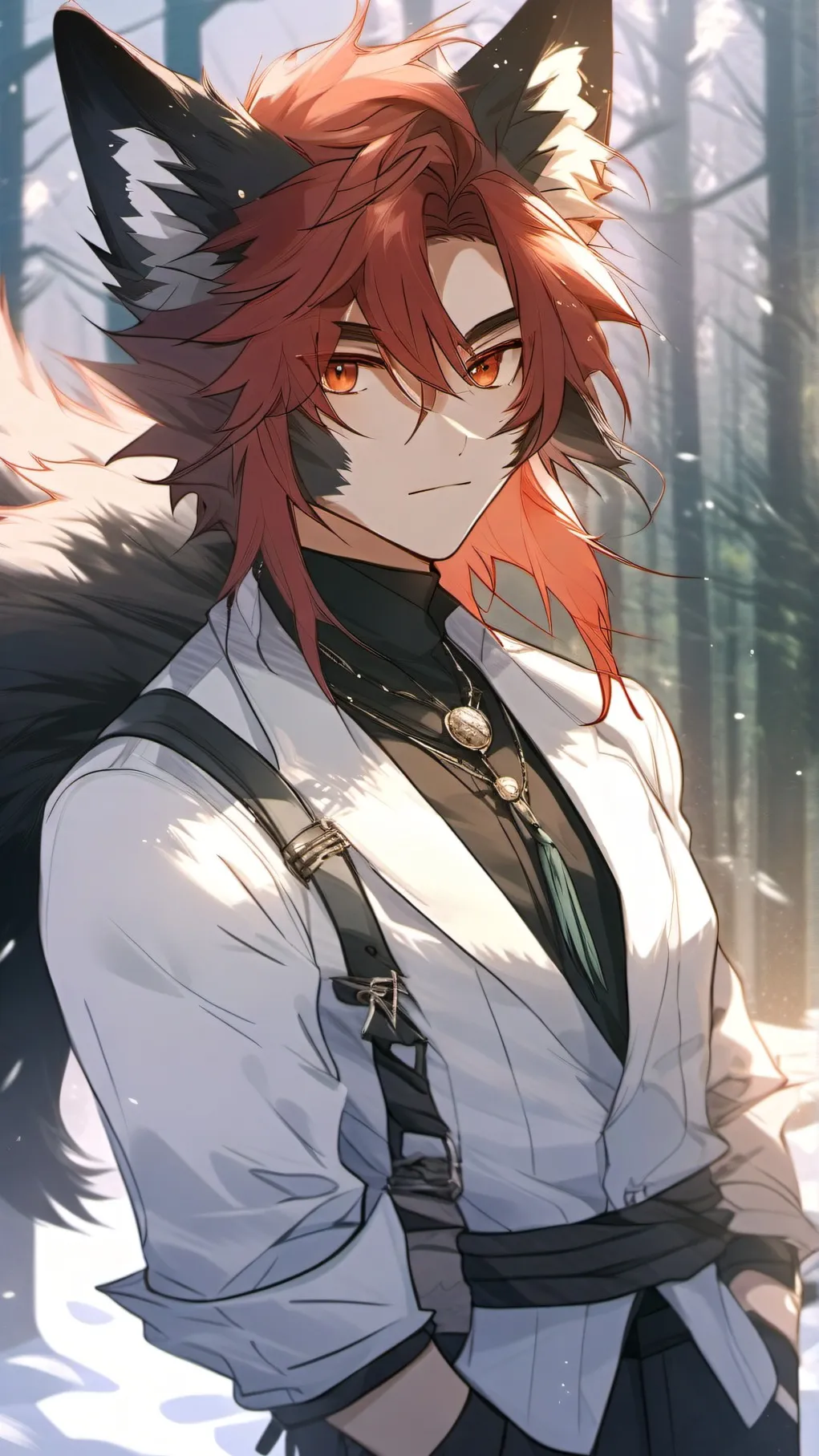 ai character: gay furry background