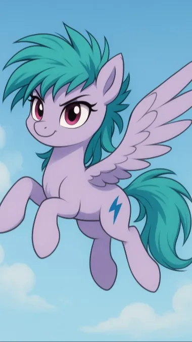 ai character: StarStorm! mlp background