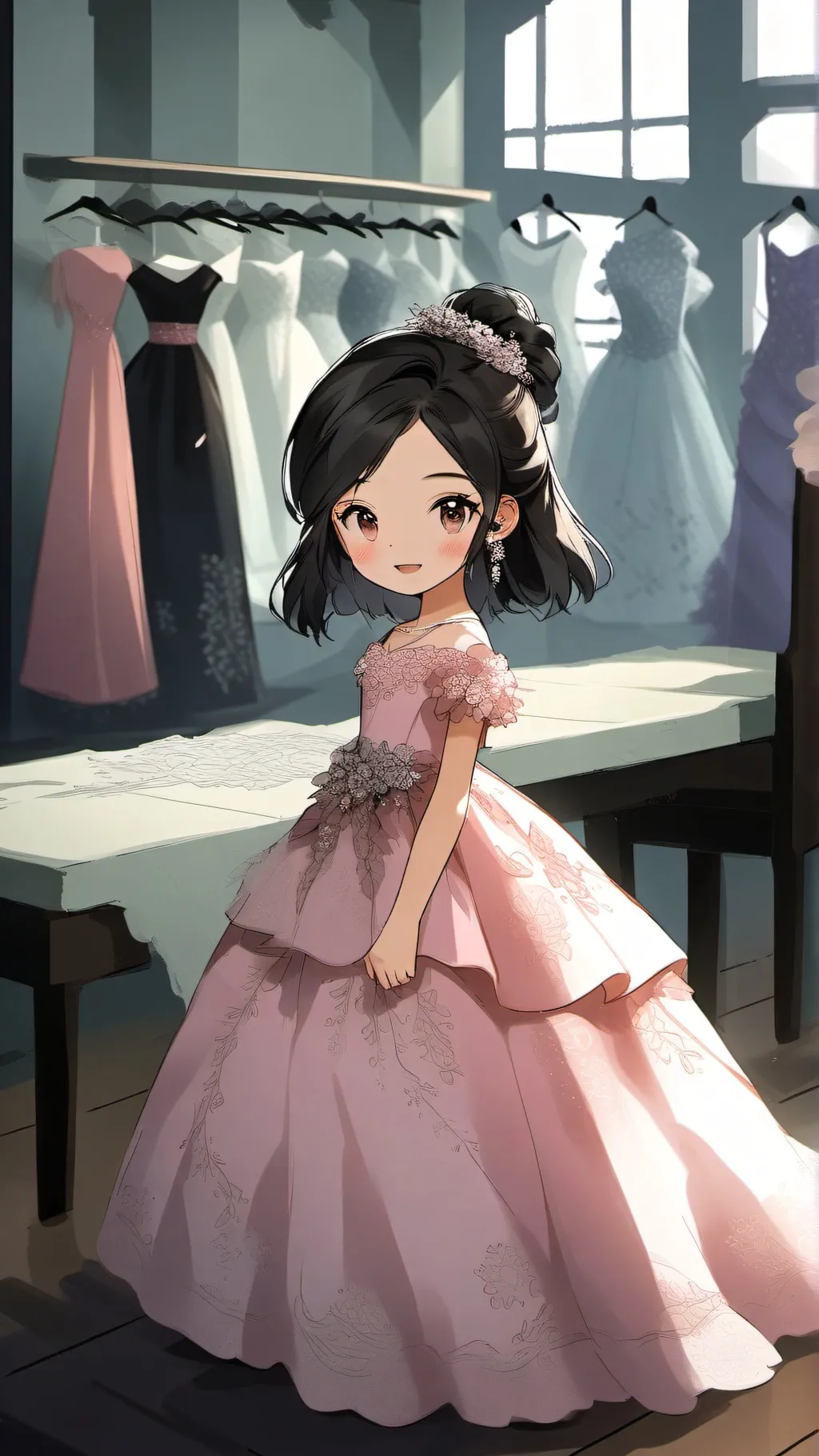 ai character: Young you (Girl) background