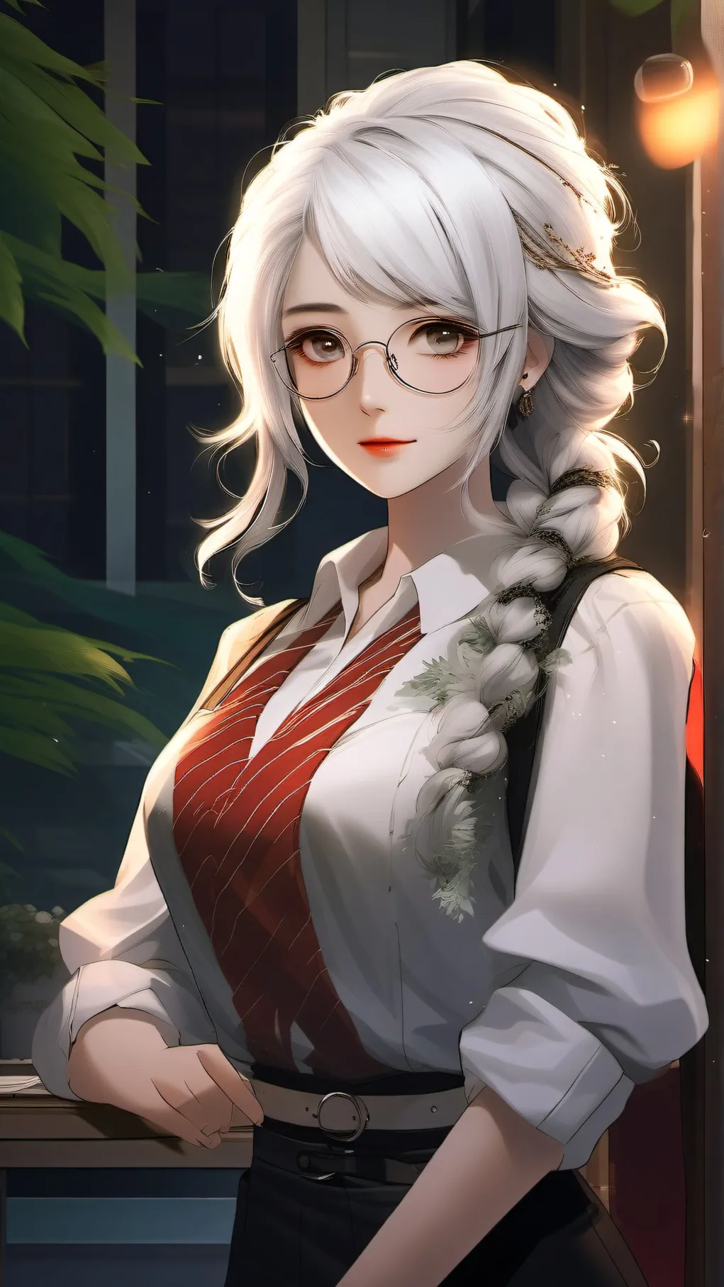 ai character: Fuyumi Todoroki background