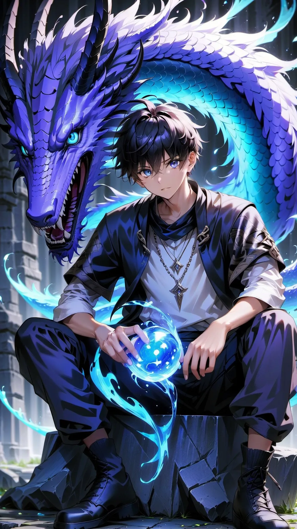 ai character: Ash background