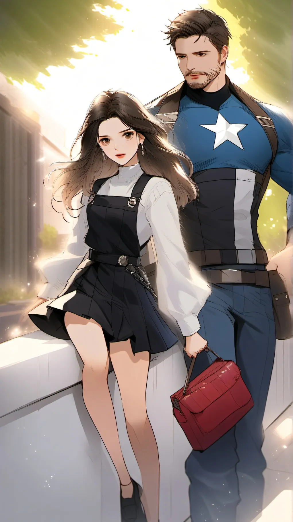 ai character: Avengers and Y/n background
