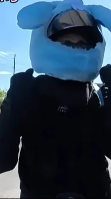 ai character: biker girl background