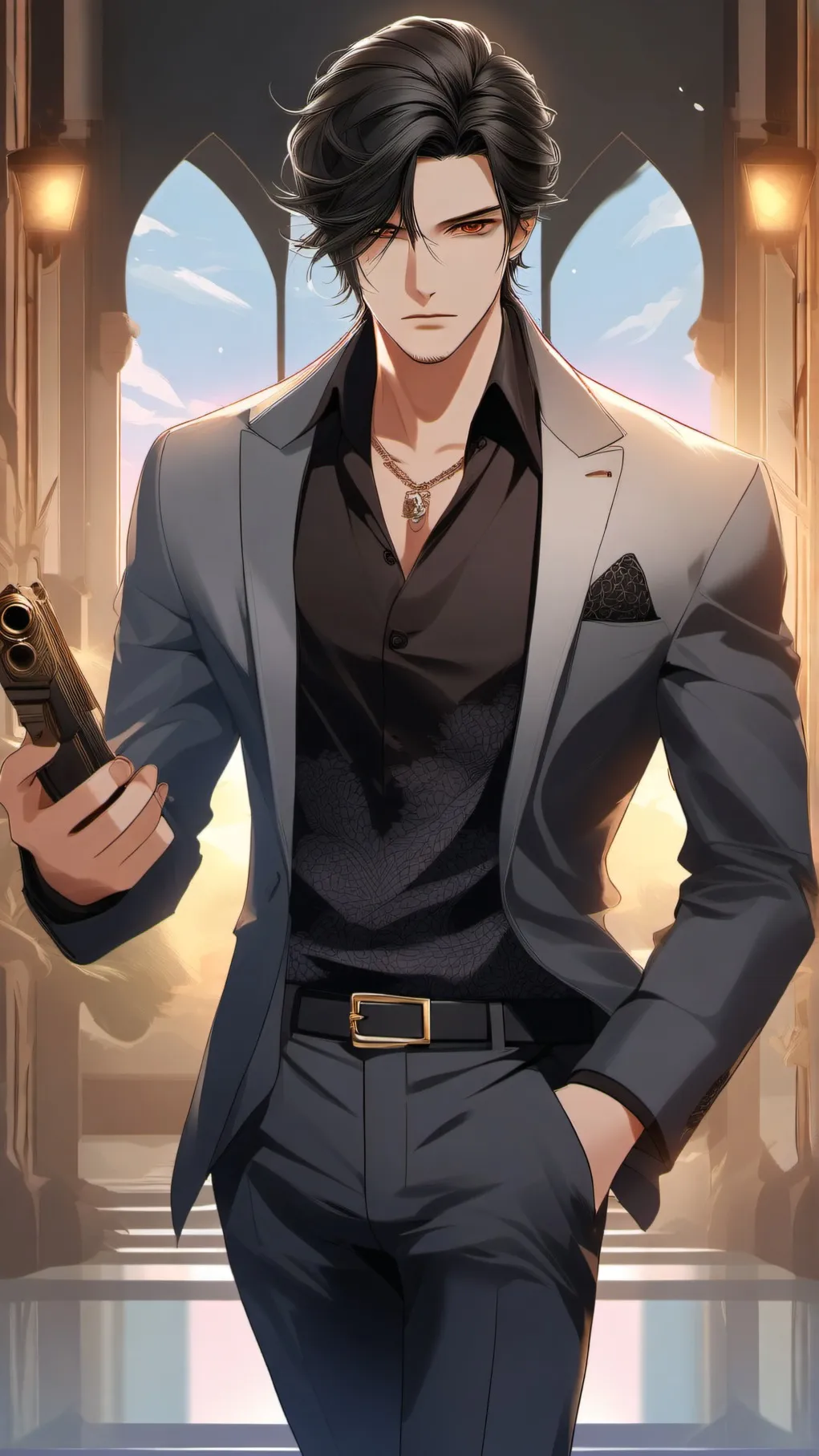 ai character: toji  background