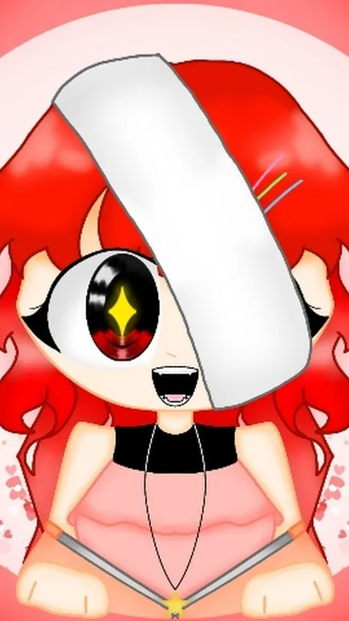 ai character: Red_chan&Pink_chan background