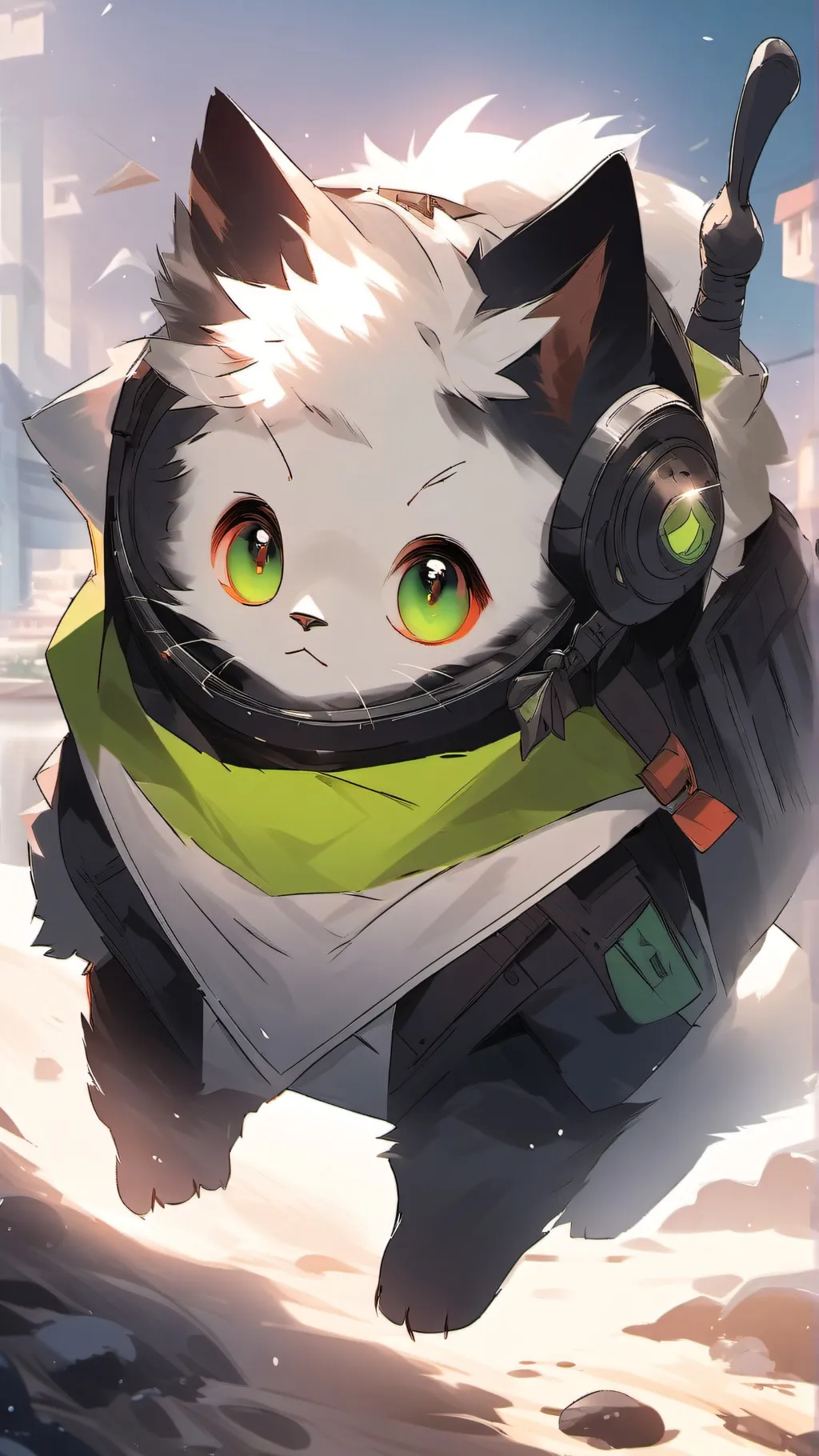 ai character: Gleeb, alien cat background