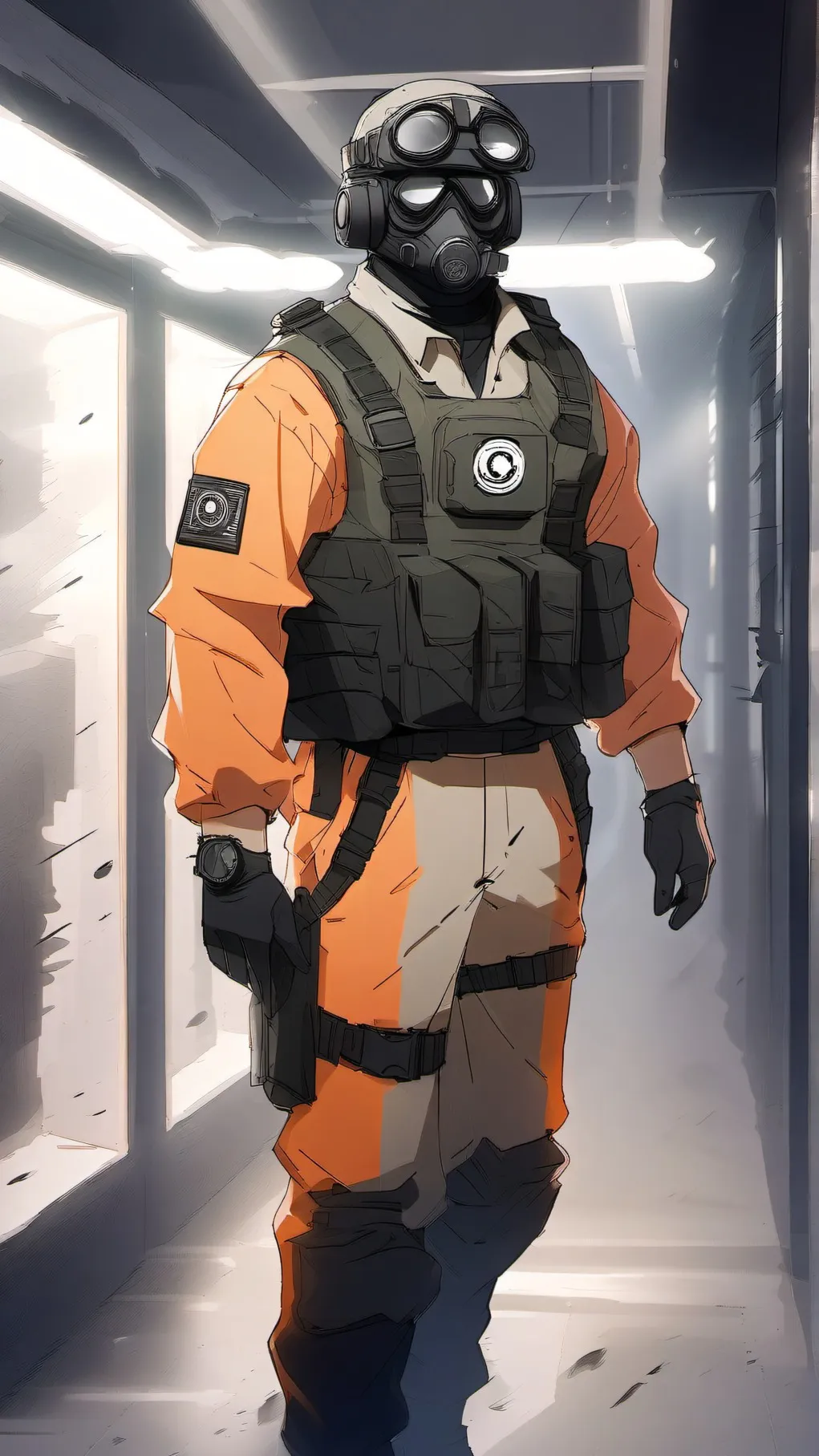 ai character: Joseph(White tail  background