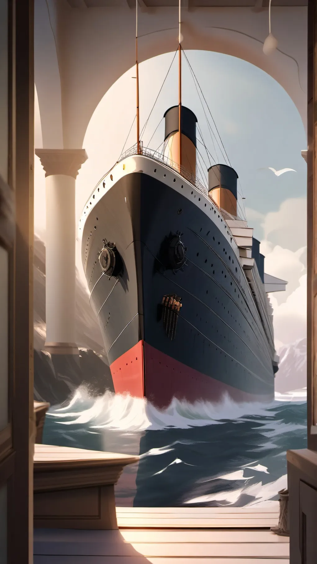 ai character: the titanic background