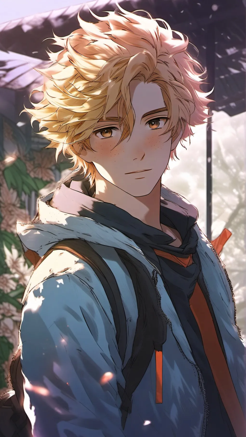 ai character: My bum school. background