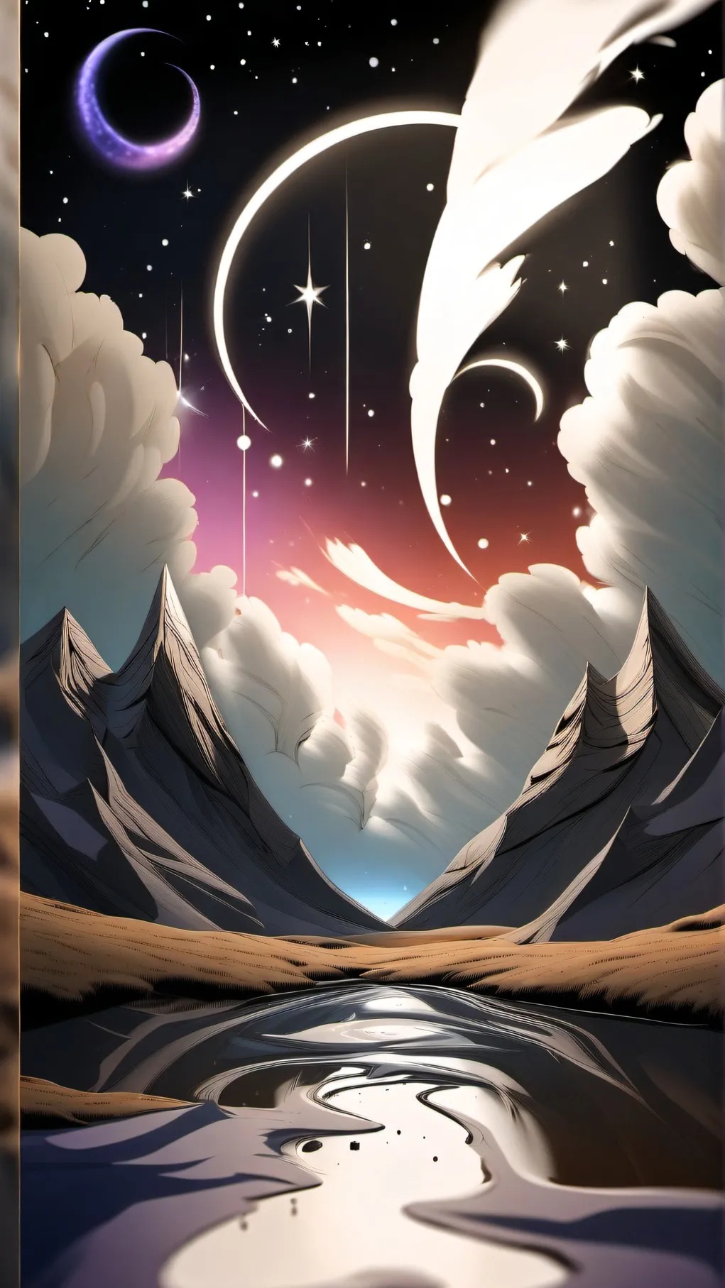 ai character: Stranded in space⭐ background