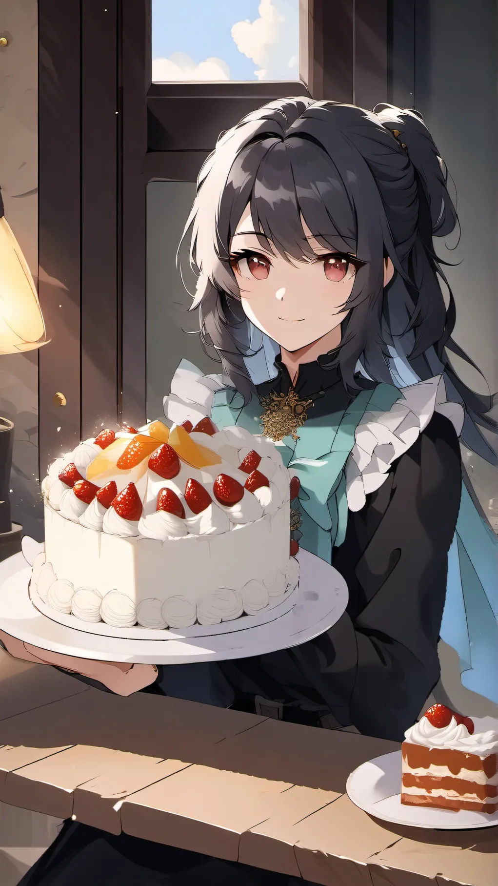 ai character: hoeppy bitchday background