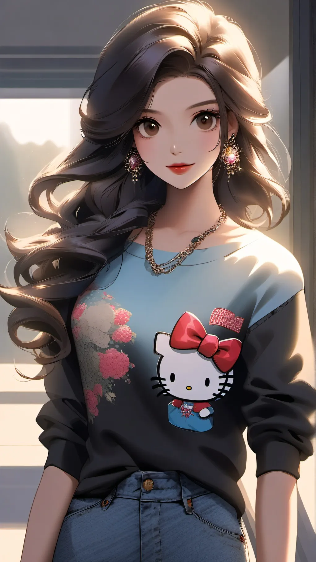 ai character: Diana  background