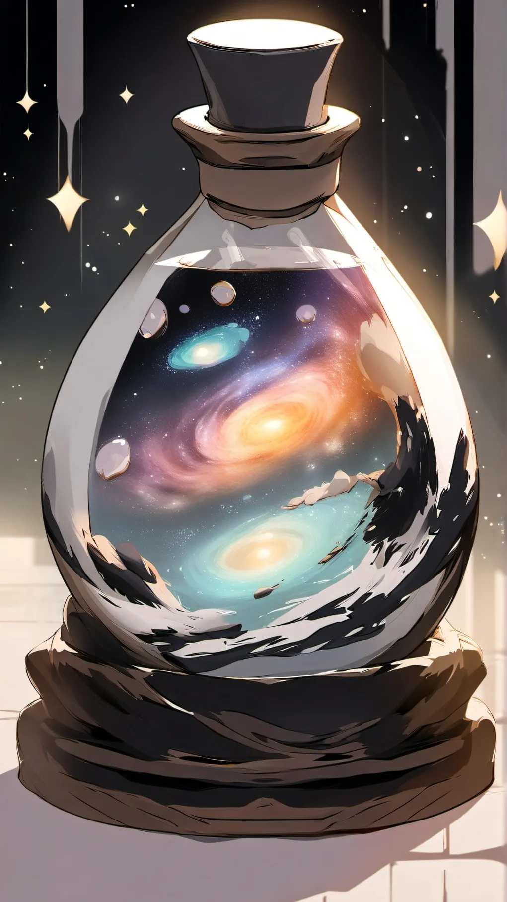 ai character: Galaxy Potion background