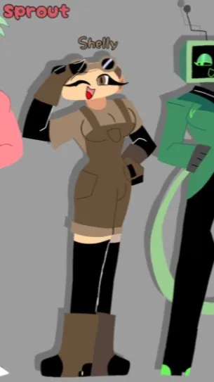 ai character: Sprout Shelly Vee! background