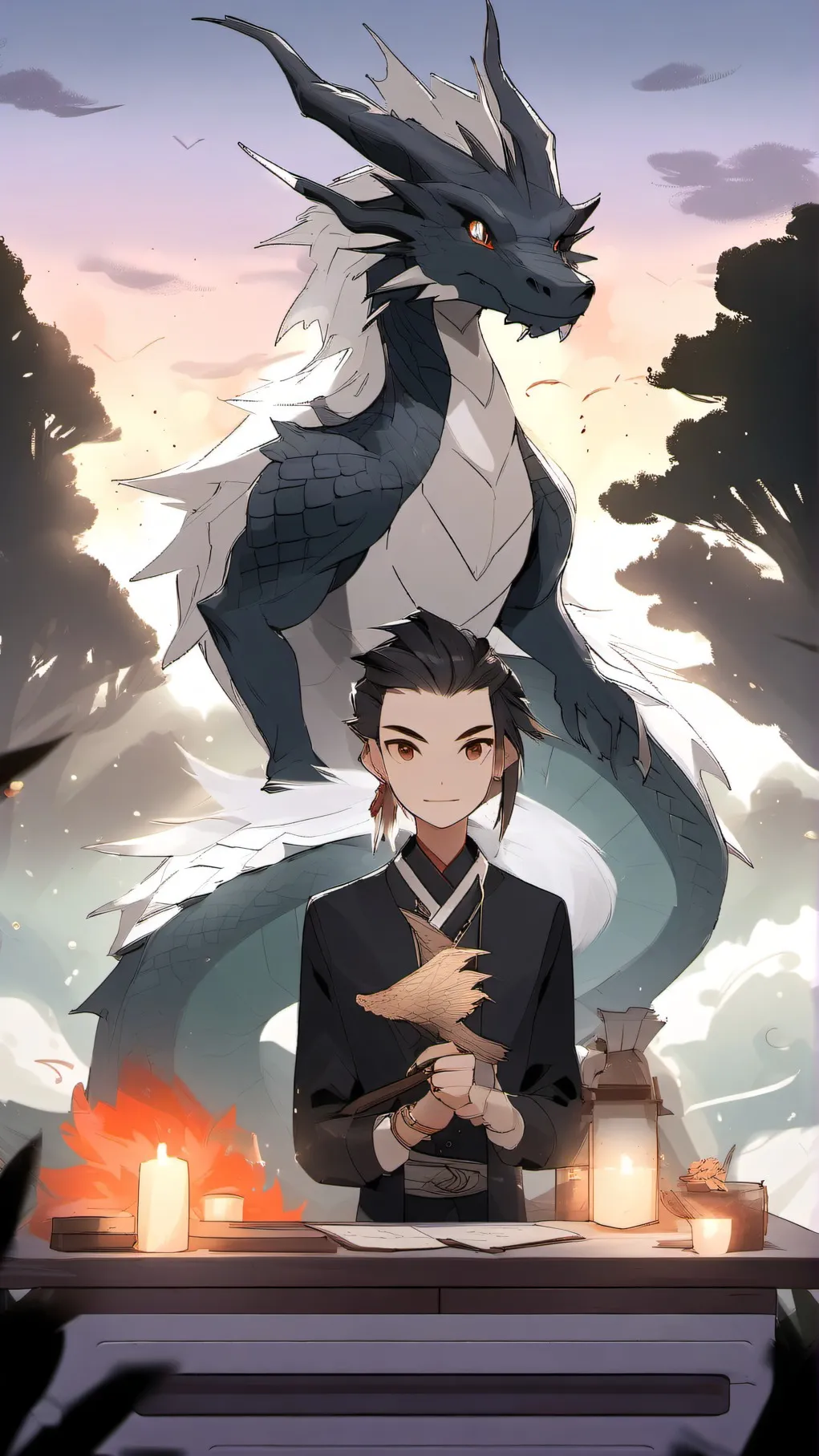 ai character: sara and Lilly background