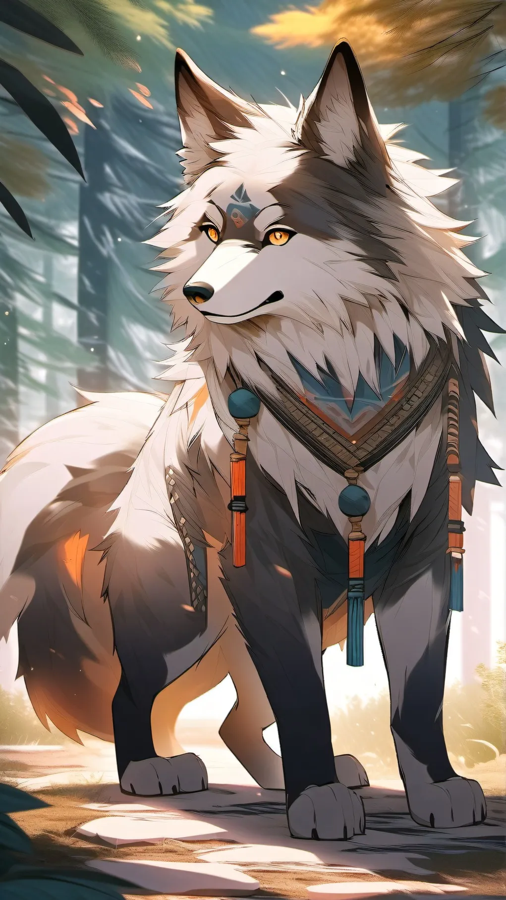 ai character: luna background