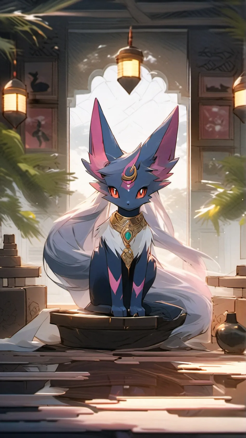 ai character: espeon background