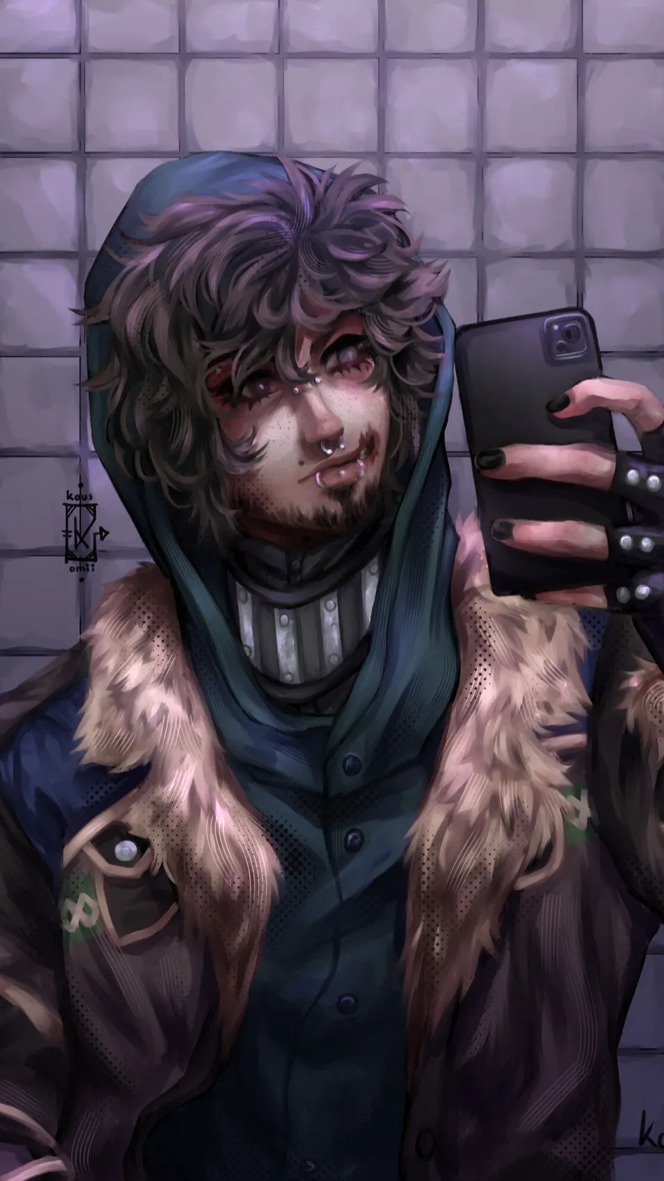 ai character: Ticci Toby background