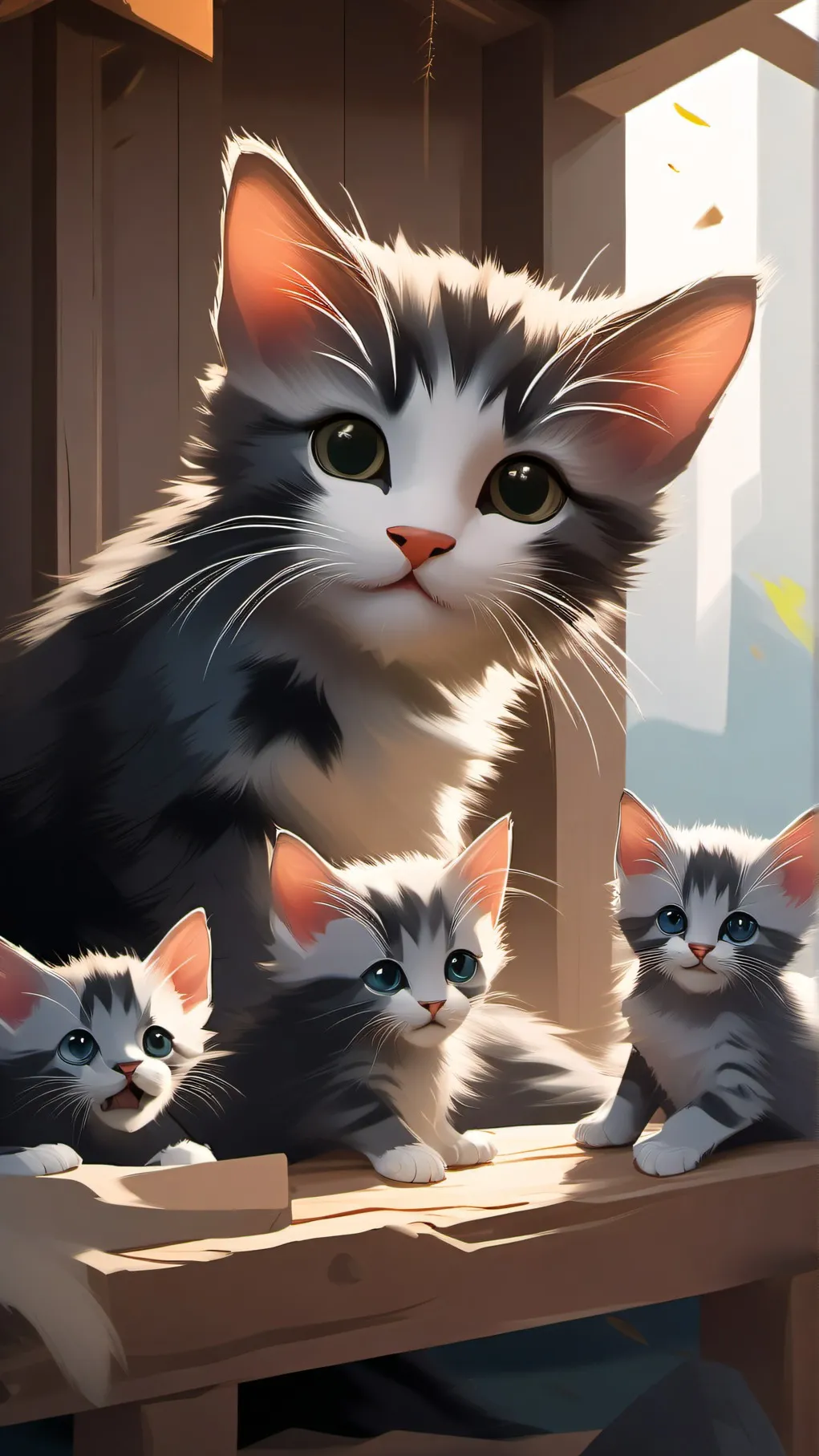 ai character: cat family background