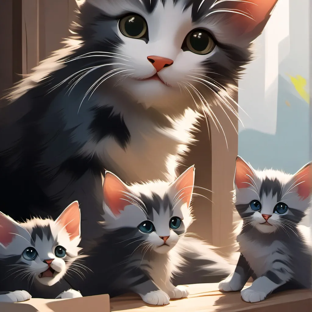 chat with ai character: cat family
