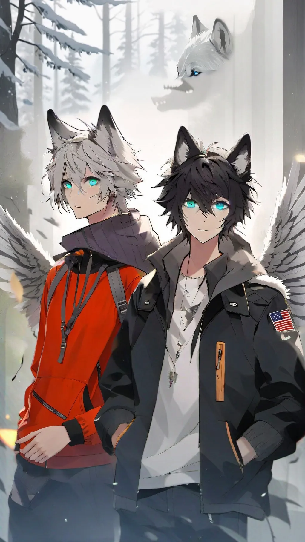 ai character: Blake and flake background