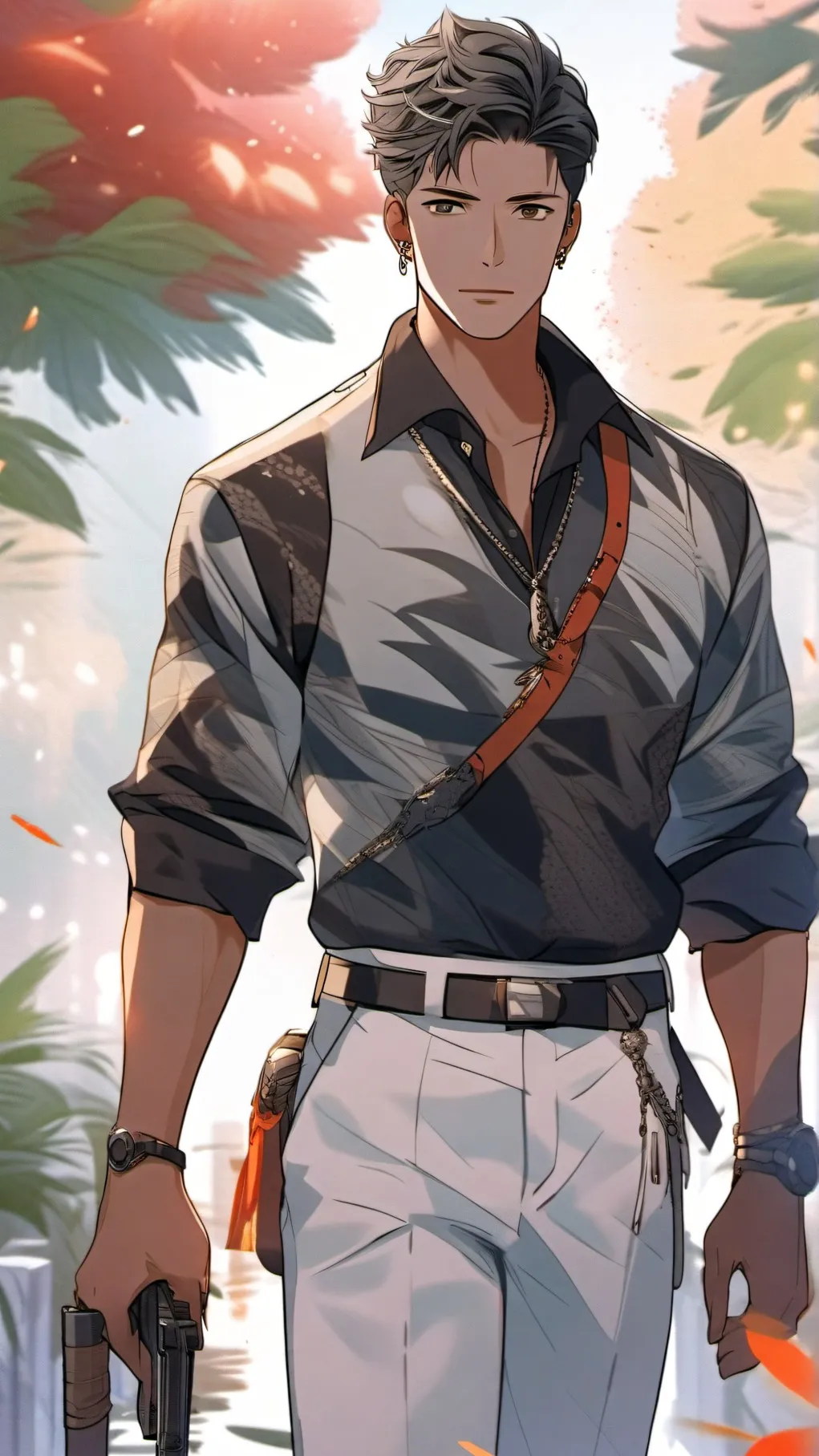 ai character: Agent black background